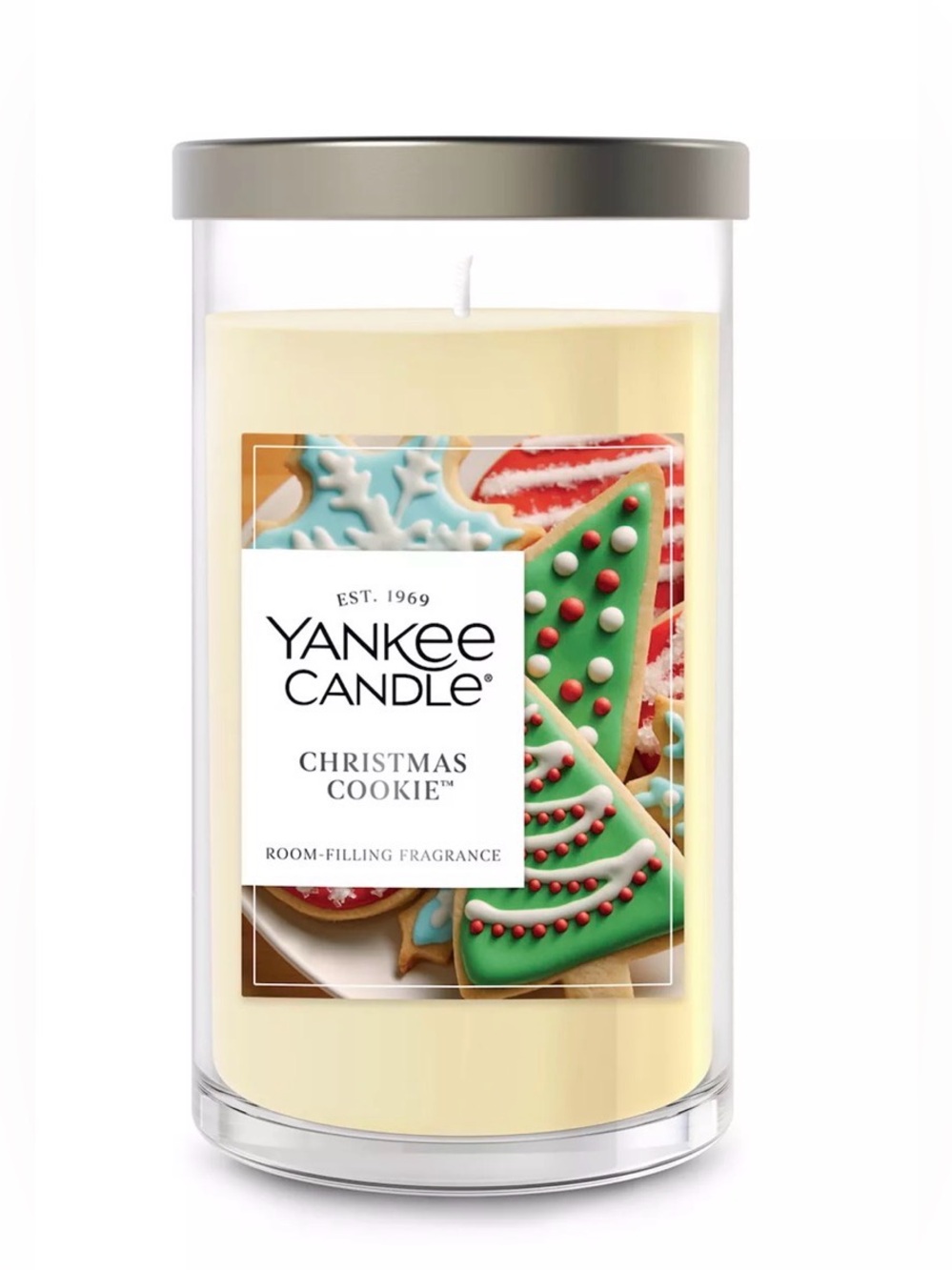 Yankee Candle NWT Christmas Cookie Medium Pillar Candle